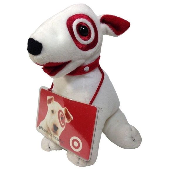 Ty Beanie Babies Target Bullseye Dog Gift Card Stuffed Plush 2003 RARE - Picture 1 of 8